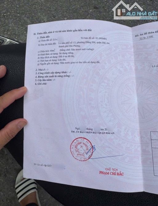 Cần chuyển nhượng lô đất TĐC LÔ 9 lê hồng phong - đằng hải hải an hải phòng - 1