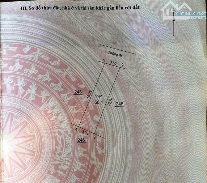 Sân bóng Đông Mỹ, Thanh Trì. DT:56m, MT:3.5m, đường thông oto vào đất, giá 5.6 tỷ - 2