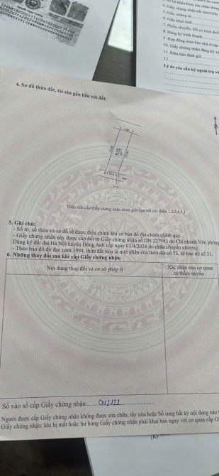Đất Việt Hùng Đông Anh lô vị trí vàng 47,5m2 giá 3,5 tỷ đường oto cách trục chính 15m - 2