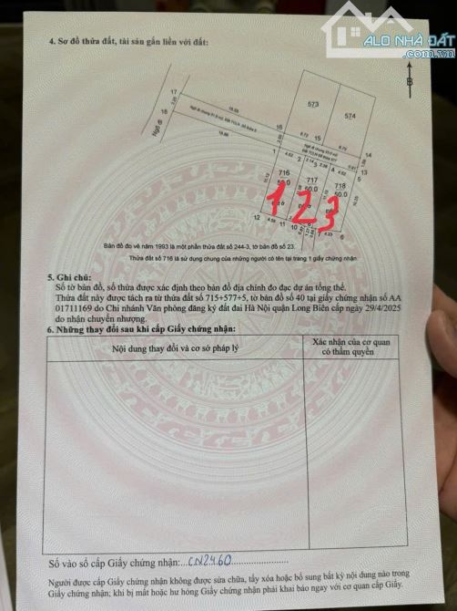 Đất đẹp hiếm đường ô tô vào đất Thạch Bàn Long Biên DT 50m2 . Giá 7 tỷ - 2