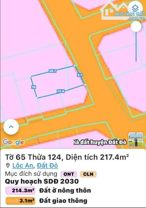 SỞ HỮU LÔ ĐẤT TỪ 780TR – TRUNG TÂM XÃ LỘC AN, ĐẤT ĐỎ, CÁCH BIỂN 300M - 2