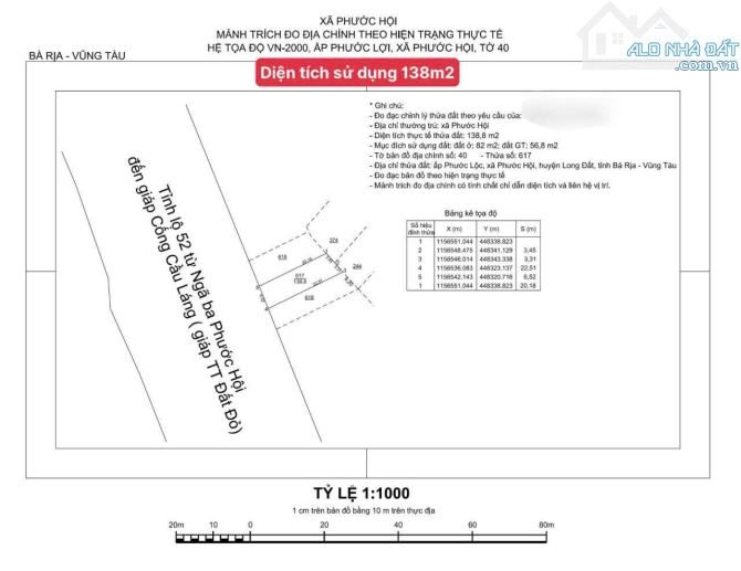Mặt tiền tỉnh lộ 44A - Phước Hội - Long Đất -BRVT. Cách biển Phước Hải chỉ 3km👉 - 2
