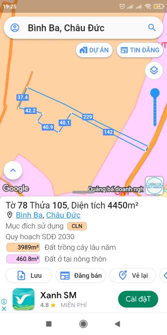 Bán nhà + đất 4.450 m2 Bình Ba, Châu Đức - 3