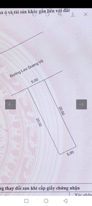 ĐẤT MẶT TIỀN LƯU QUANG VŨ – 100M – ĐƯỜNG 7,5M – GIÁ CHỈ 5.1TỶ - 3