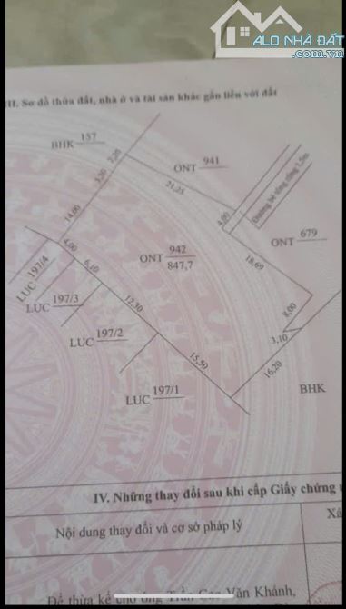 Chào bán lô đất 847m2 Full thổ cư Hội An - 3