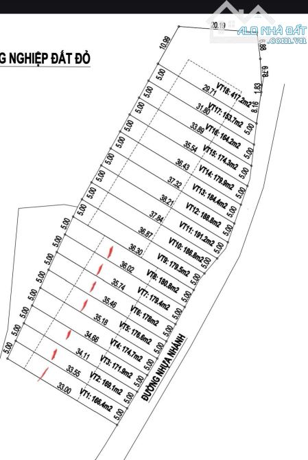 F0 NGAY ĐƯỜNG VƯỜN HOA CỔNG KHU CÔNG NGHIỆP ĐẤT ĐỎ - BRVT 🌈🌈🌈DT  5x36m - 180m2  - 80m2 - 3