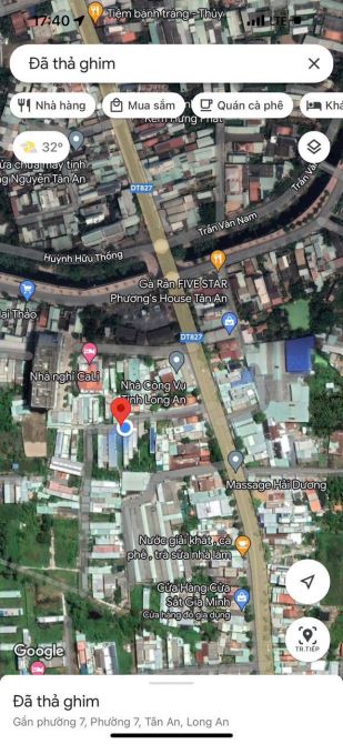 ✅ Bán đất thổ hẽm 14 đường 7m 827A thuộc Phường 7 , TP Tân An _ DT: 5 x 35.6m2 - 4