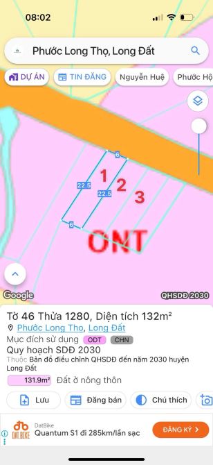 3LÔ LIÊN KỀ NGAY ĐƯỜNG NGUYỄN HUỆ - ĐẤT ĐỎ - BRVT 🌈🌈🌈DT 6x22.5m - 132m2 - 4