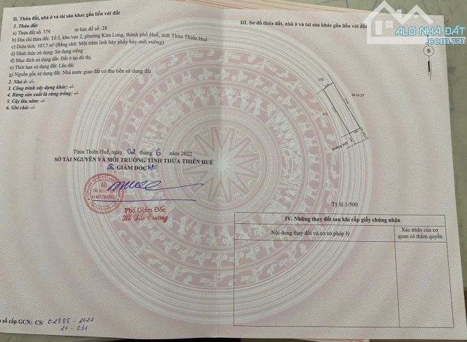 Bán gấp lô đất kiệt 79 phạm thị liên , phường kim long , TP Huế - 4