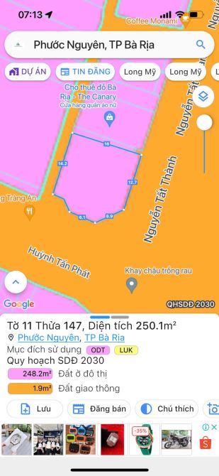 LÔ GÓC 2 MẶT TIỀN NGUYỄN TẤT THÀNH - HUỲNH TẤN PHÁT - TP BÀ RỊA - 4