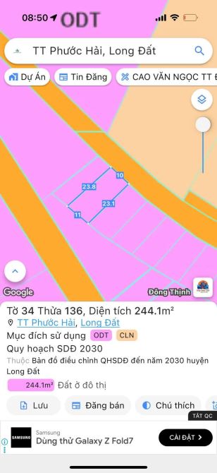 THỊ TRẤN PHƯỚC HẢI - GẦN BIỂN PHƯỚC HẢI - KHU DÂN CƯ  🌈🌈🌈DT 244m2  - 10x24m - 5