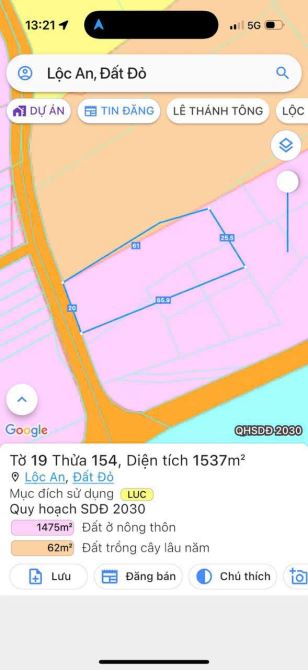 NHÀ VƯỜN LỘC AN - ĐẤT ĐỎ - BRVT 🌈DT 1537m2 (20x65m nở hậu 25m); Sẵn 100m2 thổ cư ☘️Có 2 n - 5