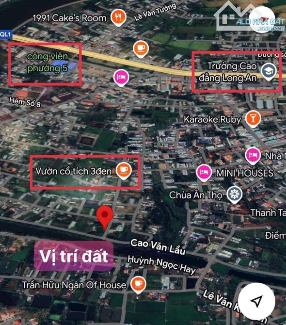 ✅ Bán đất thổ mặt tiền đường Nguyễn Quang Đại thuộc Phường 5 , TP Tân An _ DT : 5 x 23.68 - 7