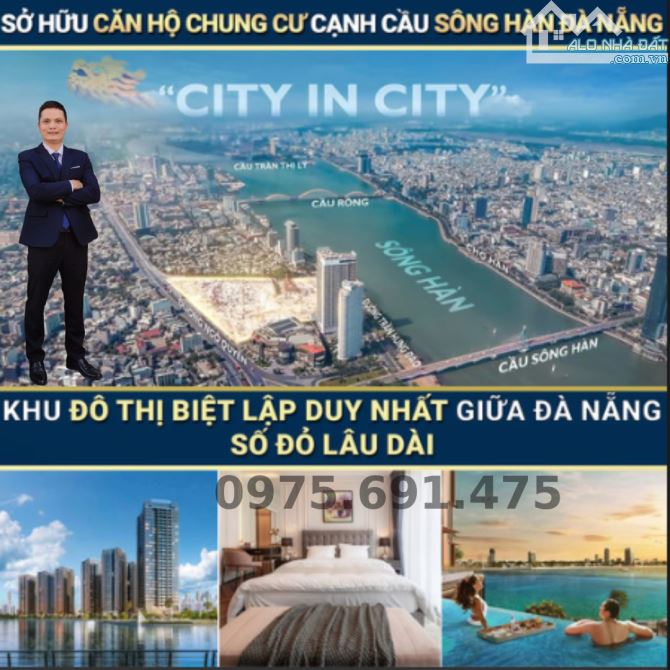 Bán gấp duy nhất căn 1PN hạng sang cạnh Vincom, view đôc quyền sông Hàn, sở hữu lâu dài
