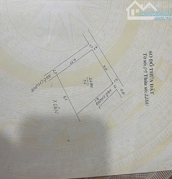 Cần bán 56m2 đất 3 mặt thoáng tại Phường Chương Mỹ. Vị trí kinh doanh.