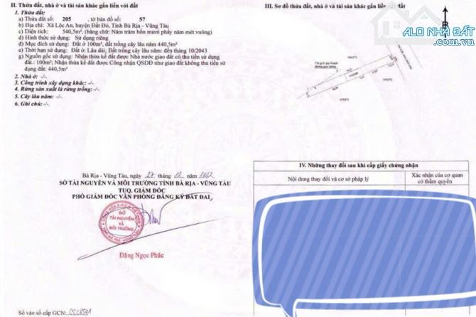 🏡 BÁN GẤP LÔ ĐẤT NHÀ VƯỜN GẦN BIỂN LỘC AN – BRVT, HƠN 1 SÀO, GIÁ CHỈ TỪ 870TR!
