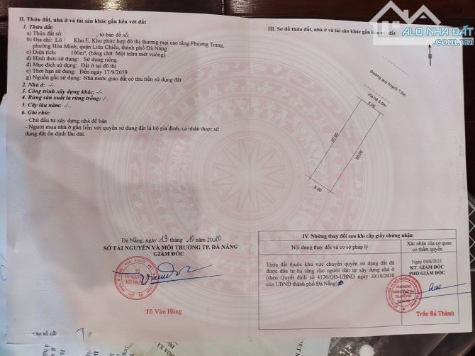 💥 Bán lô đất Hoà Phú 24 - Khu E Kim Long - đà nẵng . đường thông