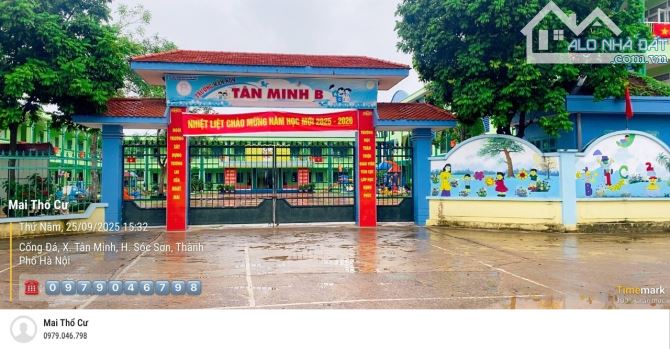 Lô góc xã Sóc Sơn-Hà Nội-gần 90m2-MT 6.2m-Hơn 1 tỷ-đường thông-oto tránh