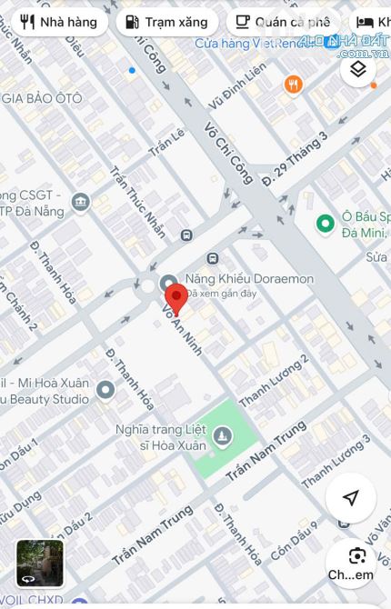 Bán đất đường 10.5m Võ An Ninh, Hòa Xuân - Kẹp cống hiếm - Sát góc 29/3 - Giá 6.8 tỉ tl