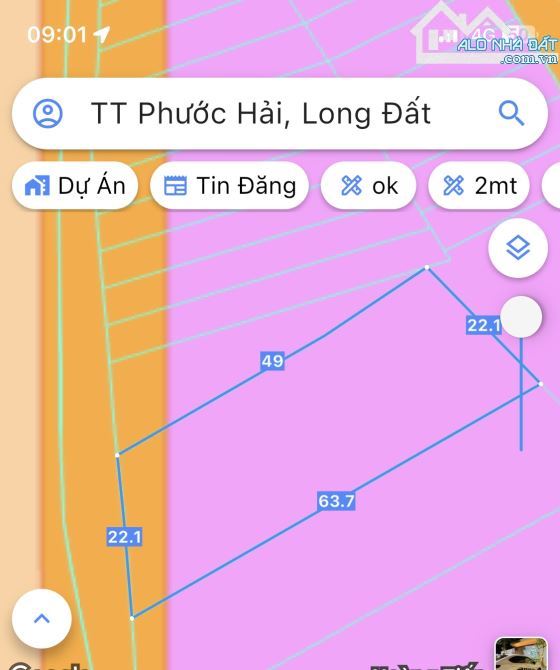 🌿 Bán đất Phước Hải 1.140m², 60m² thổ cư, MT 22m, giá 2,7 tỷ – Sổ sẵn 🌊