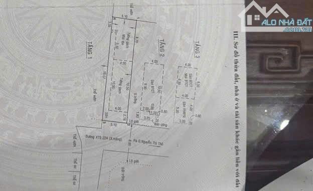 Bán nhà Hóc Môn, HXT 6m, 110m2 (5.1x22), 3 tầng, nhỉnh 4 tỷ