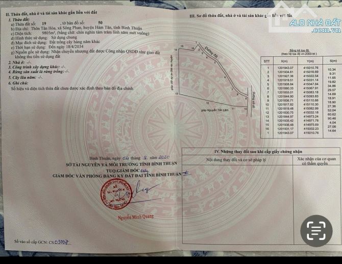 Bán đất mặt tiền vị trí đẹp gần cầu nối nút giao cao tốc Dầu Dây - Phan Thiết