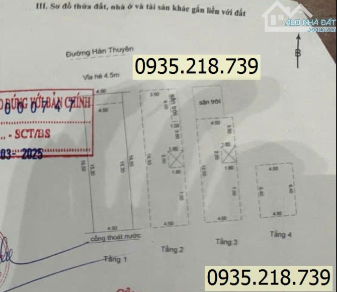 GIÁ RẺ -Nhà 4 Tầng đường 7m5 Hàn Thuyên, - Giá 11 tỷ TL CHÍNH CHỦ