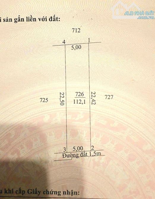 Hàng ngộp, chỉ 380tr sở hữu 150m2 đất thổ đường ô tô cực đẹp