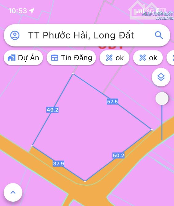 LONG MỸ-PHƯỚC HẢI DT:2322m2-góc 2 mặt tiền nhựa-tổng 88m mặt tiền- phủ hồng sổ sẵn Giá 12t
