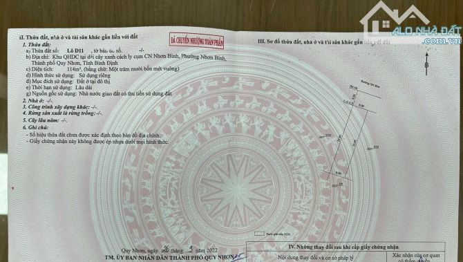 LÔ ĐẤT MẶT TIỀN NGUYỄN MÂN – DIỆN TÍCH LỚN 114M2 – VỊ TRÍ ĐẸP GIÁ TỐT - 1