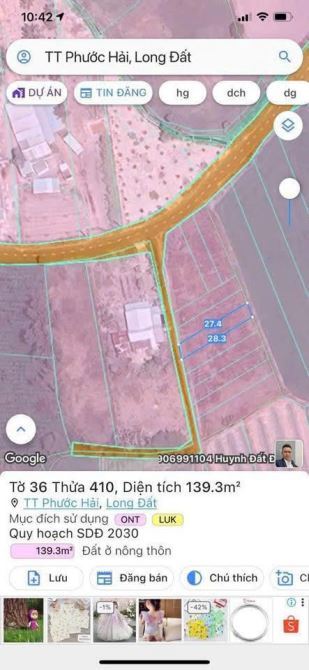💥 BÁN LỖ ĐẤT ĐẸP 560TR – TRUNG TÂM THỊ TRẤN PHƯỚC HẢI, CÁCH BIỂN 3KM 🏖️ - 1