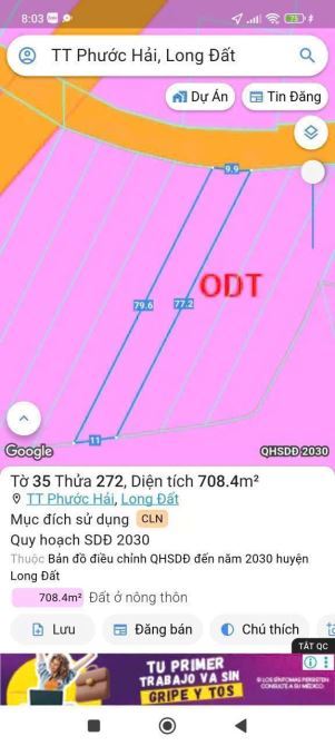 🏞️ Bán lô đất 770m² TT Phước Hải, gần biển 4km – Giá chỉ 1,3 tỷ 💥 - 1
