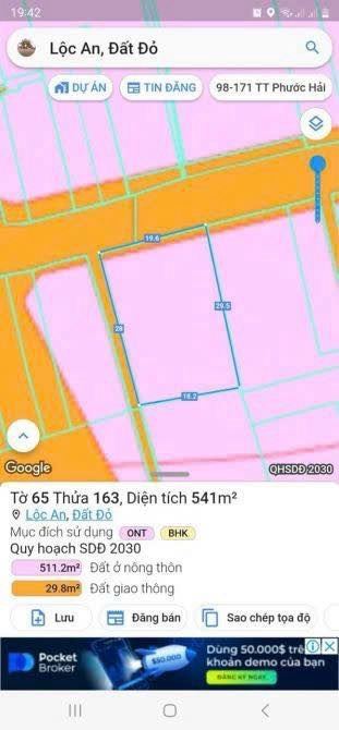 🌊 Bán gấp lô góc đất biển Lộc An – 541m², MT nhựa, cách biển 800m 🏖️ - 1