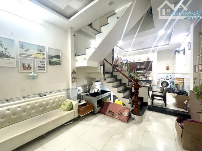 Nhà Lê Văn Thọ Phường Thông Tây Hội quận Gò Vấp hẻm xe hơi 4m 48m2 đúc 2 tầng mới đẹp - 1