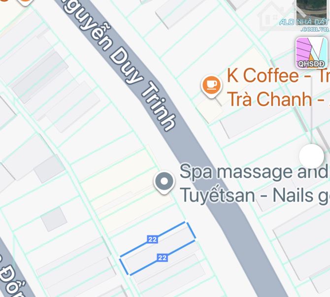 ĐẤT MẶT TIỀN NGUYỄN DUY TRINH - HOÀ HẢI - GẦN BIỂN - 132m2 - MT 6m - CHỈ 8ty99. - 1