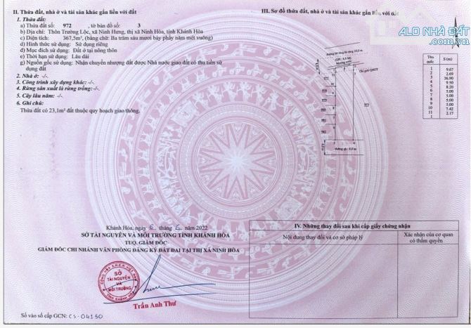 🌈 Bán nhanh lô đất 1,5 Tỷ lô đất 2 mặt tiền Xã Ninh Hưng - Ninh Hòa - Khánh Hòa - 1