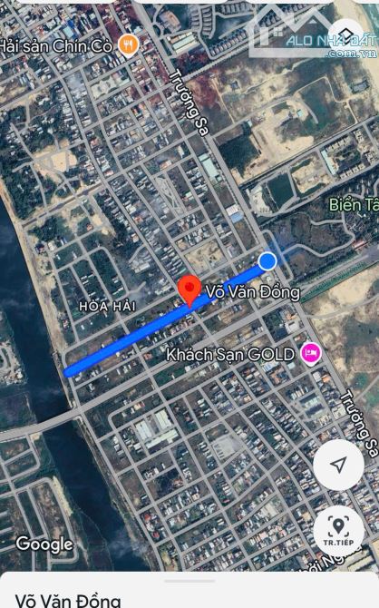 Bán cặp đất đẹp 200m2 MT đường 7m5 Võ Văn Đồng, trục thông ra Trường Sa, Biển Tân Trà - 1