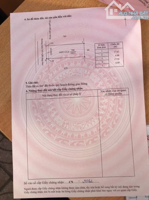 BÁN ĐẤT HẺM 141 Y NGÔNG 6X17.6M THỔ CƯ, HƯỚNG TÂY - 3.65 TỶ - 1
