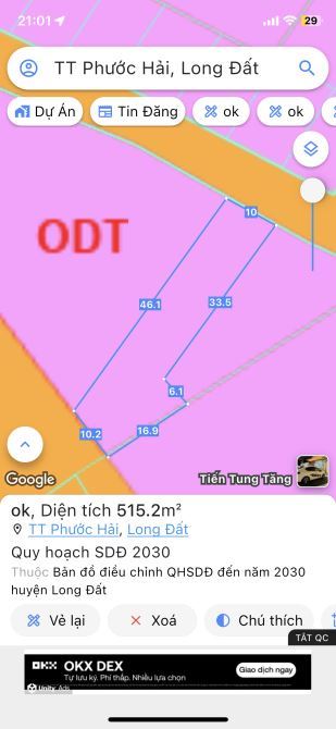 🌴 Đất Biển Phước Hải 500m² – Ngang 10m, vườn dừa, chỉ 5 phút ra biển 🌊 Giá 2.6 tỷ - 1
