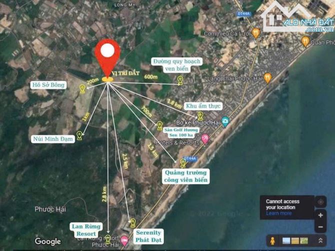 🌅 Lô đất 532m², view núi Minh Đạm, gần biển Phước Hải, sổ hồng riêng, đầu tư sinh lời 💰 - 1