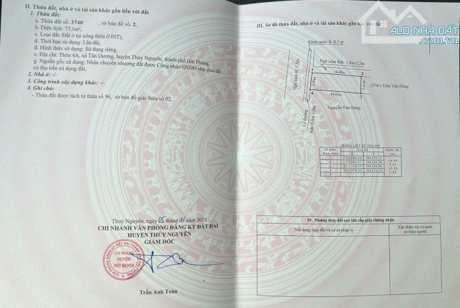 ĐẤT ĐẸP TRUNG TÂM – TÂN DƯƠNG, THỦY NGUYÊN - 1