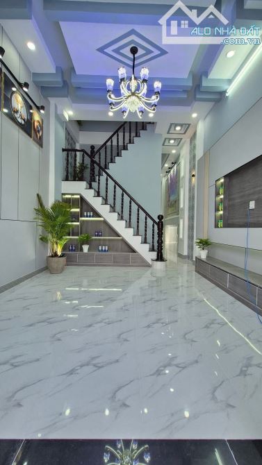 Bán  Nhà Trệt Lầu Mới Hoàn Thiện 4P Ngủ - Cách Bv Số 10 và Kdc Ecopak và QL 1A chỉ 500m, - 2