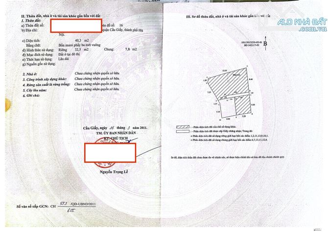 Chính chủ bán nhà đất tại Ngõ 1 Đường Võ Chí Công, giá rẻ 7,7 tỷ 34m2. - 2