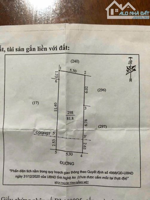 BÁN LÔ ĐẤT ĐẸP NGÕ RỘNG 8M ĐƯỜNG NGUYỄN ĐỨC ĐẠT -  BẾN THUỶ - 2