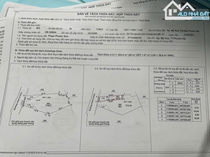 🏖️ Bán đất TT Phước Hải – Long Đất, BRVT 204m², gần biển, giá tốt 🌟 - 2