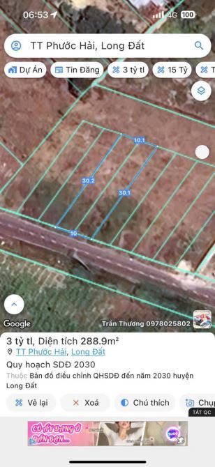 🌊 Chính chủ bán đất đẹp trung tâm Phước Hải – Cách biển 3km, 290m² 💎 - 2