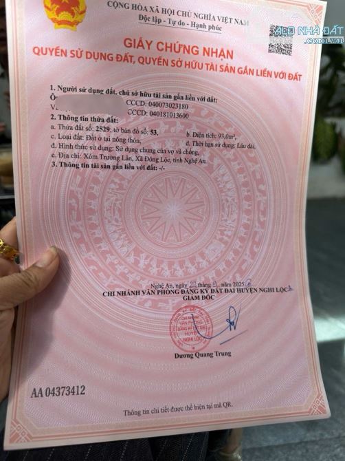Đất Nghi Trường - xóm Trường Lân ,  giá 780 triệu  làm việc chính chủ - 2