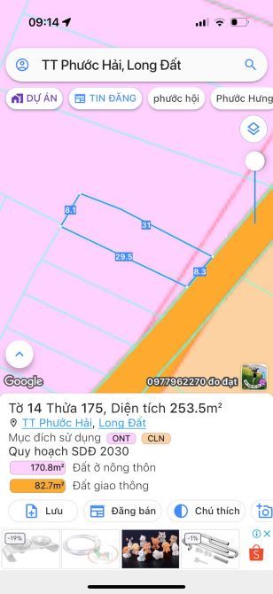 🏡 Bán đất TT Phước Hải – Long Đất, BRVT, cách biển 5km, sổ riêng, giá 1,6 tỷ 🌊 - 2