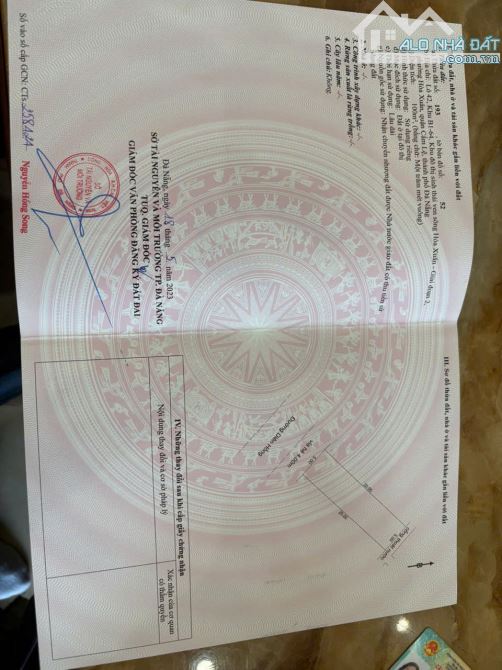 Bán lô MT đường DIÊN HỒNG - Hòa Xuân , vị trí sát Lê Quảng Chí. Giá 7ty4 có thương lượng - 2