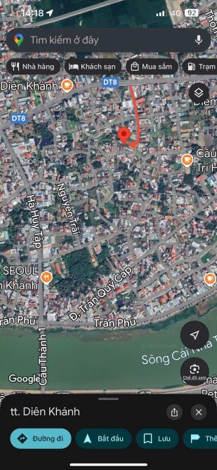 Bán lô đất TT Diên Khánh ngang 8,2m - 2
